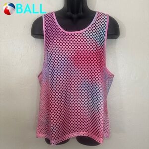 Ball Fishnet Tank Top XL Gently worn 95% polyester / 5% spandex open mesh
